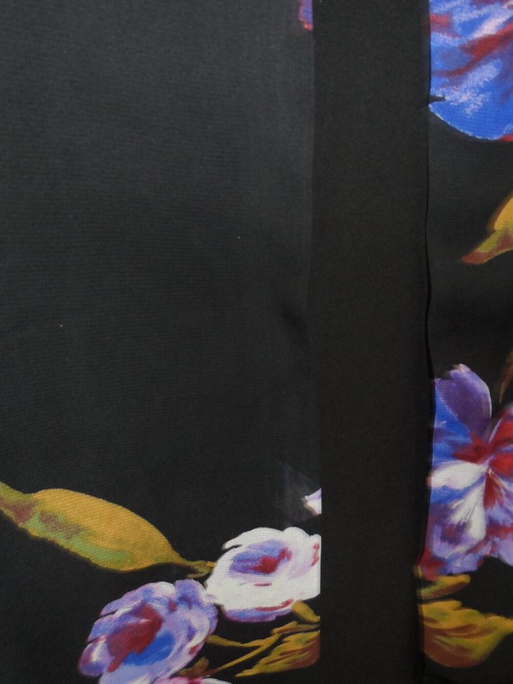 Collection Michel Studio  Sleeveless Plus Size 22 Floral Dress Blue Black Midi - Picture 10 of 16
